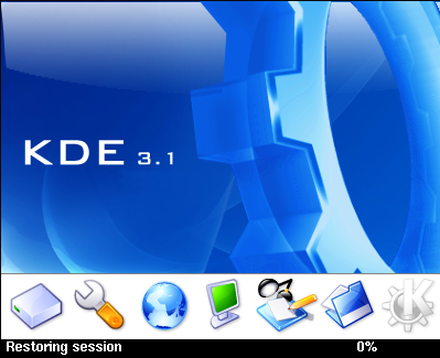 KDE splash