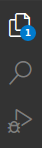 VS Code toolbar